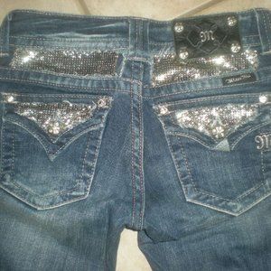 MISS ME Bootcut Jeans - Dark Blue